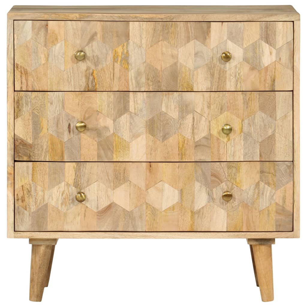 vidaXL Komoda, 70x35x70 cm, lite drewno mango