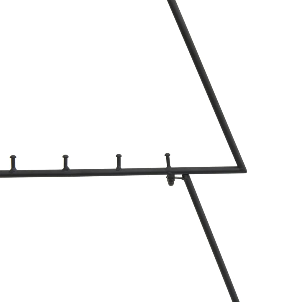vidaXL Metalowa choinka świąteczna, do dekoracji, czarna, 90 cm