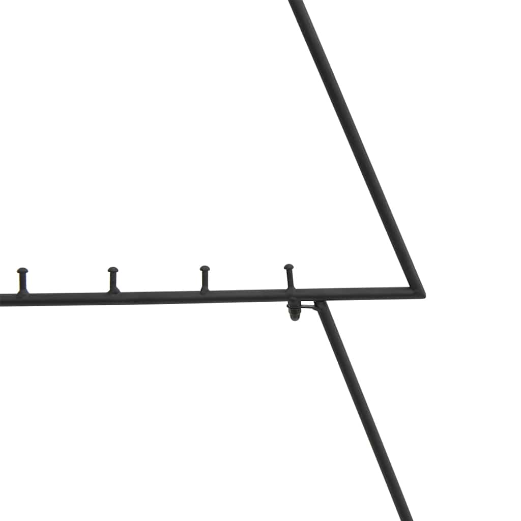 vidaXL Metalowa choinka świąteczna, do dekoracji, czarna, 125 cm