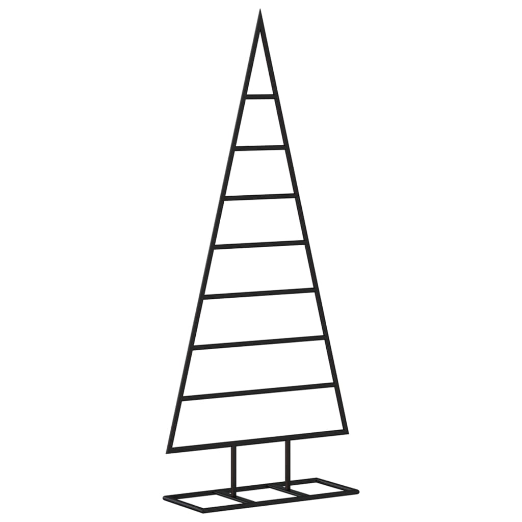 vidaXL Metalowa choinka świąteczna, do dekoracji, czarna, 125 cm