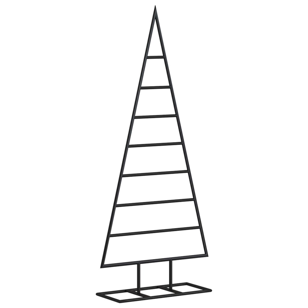 vidaXL Metalowa choinka świąteczna, do dekoracji, czarna, 125 cm