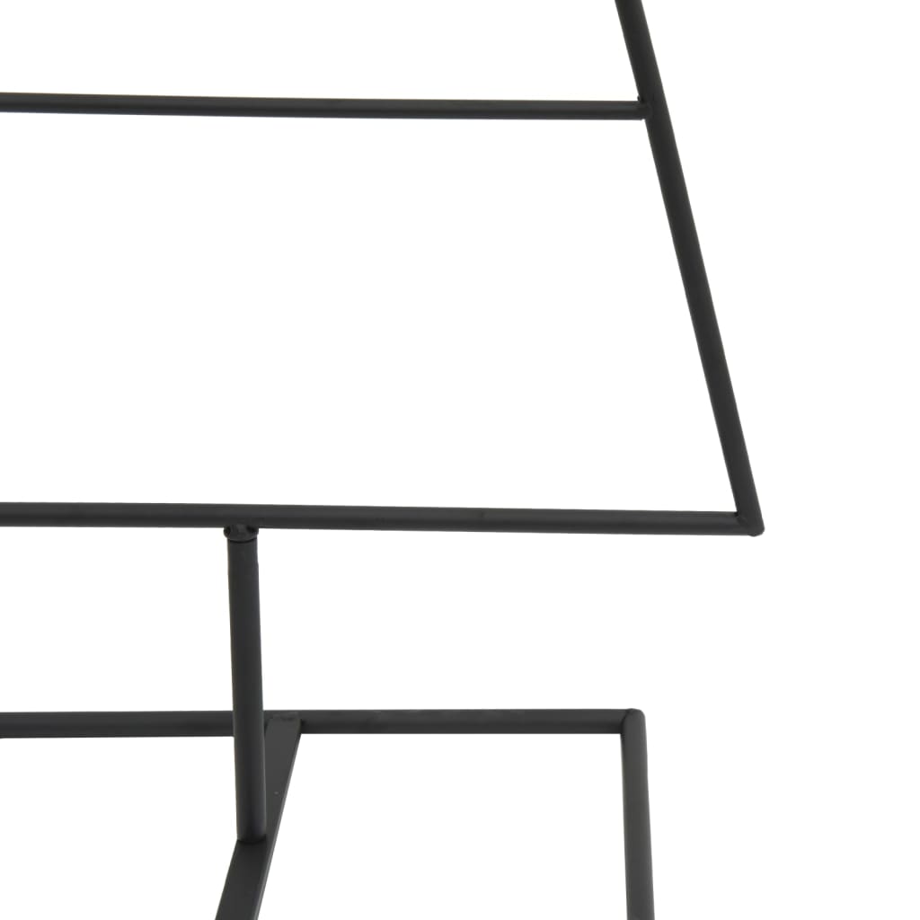vidaXL Metalowa choinka świąteczna, do dekoracji, czarna, 125 cm
