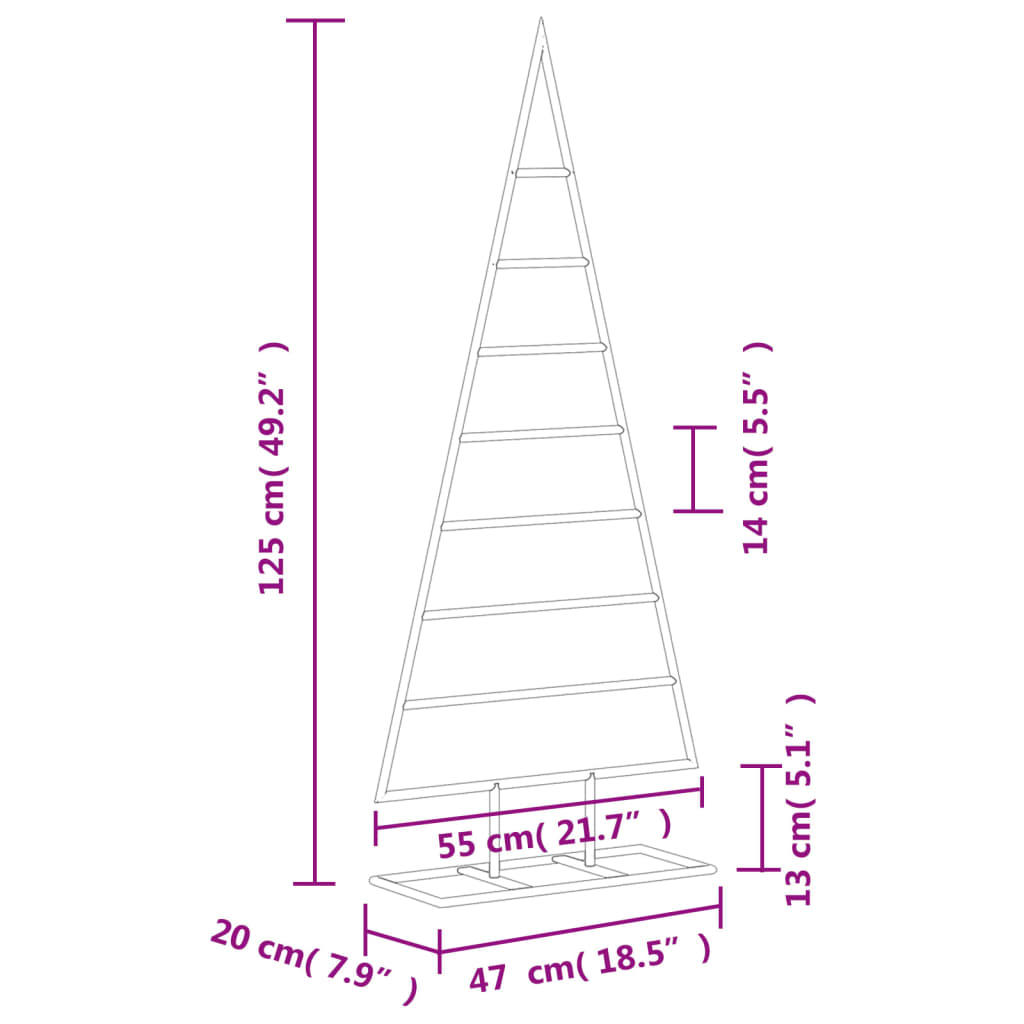 vidaXL Metalowa choinka świąteczna, do dekoracji, czarna, 125 cm