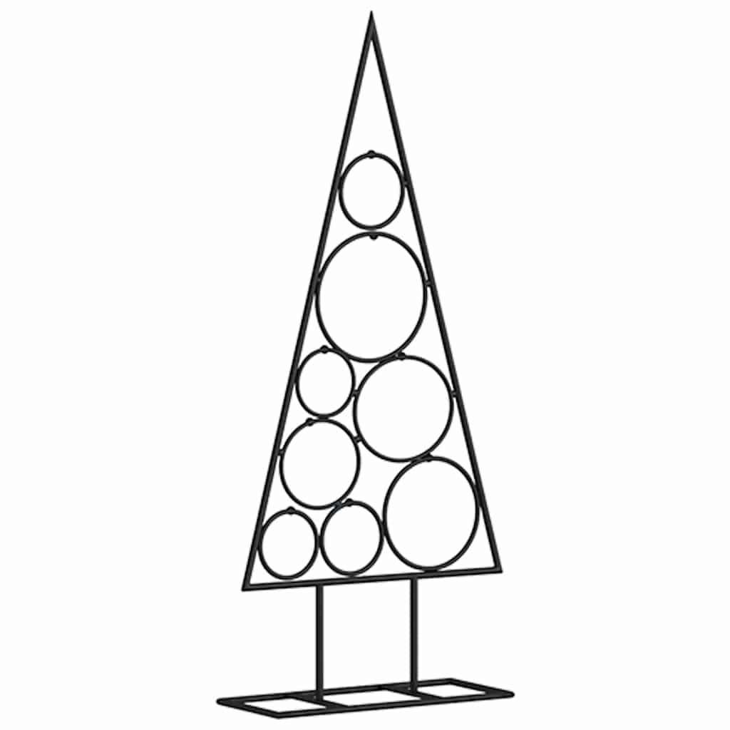 vidaXL Metalowa choinka świąteczna, do dekoracji, czarna, 60 cm