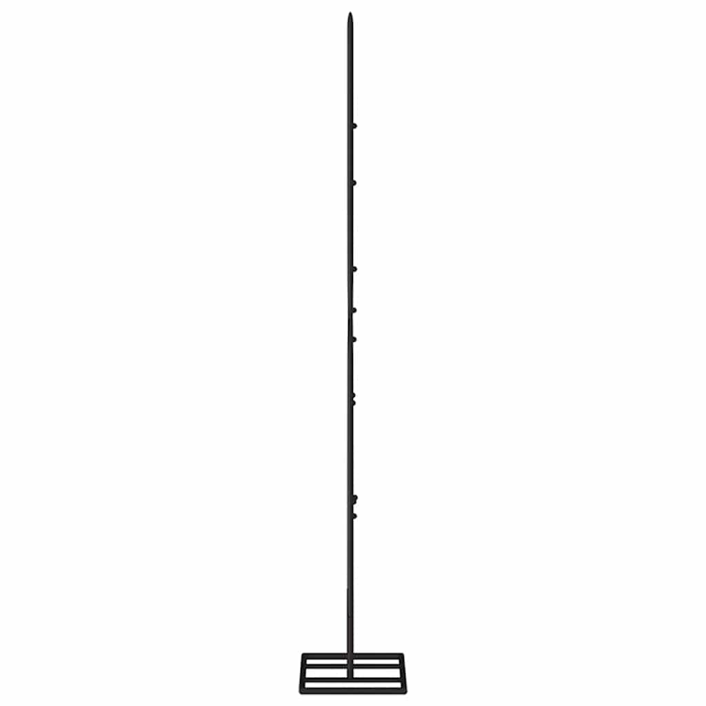 vidaXL Metalowa choinka świąteczna, do dekoracji, czarna, 90 cm