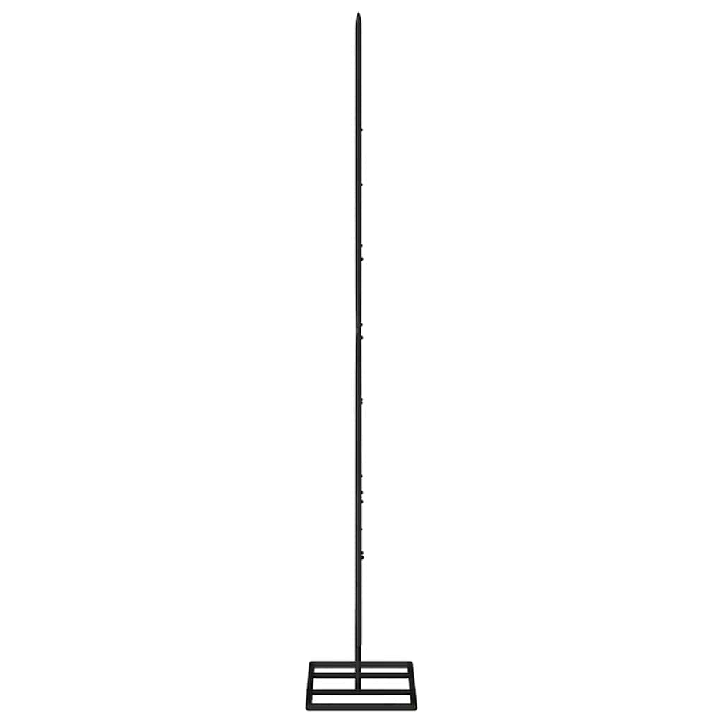 vidaXL Metalowa choinka świąteczna, do dekoracji, czarna, 125 cm