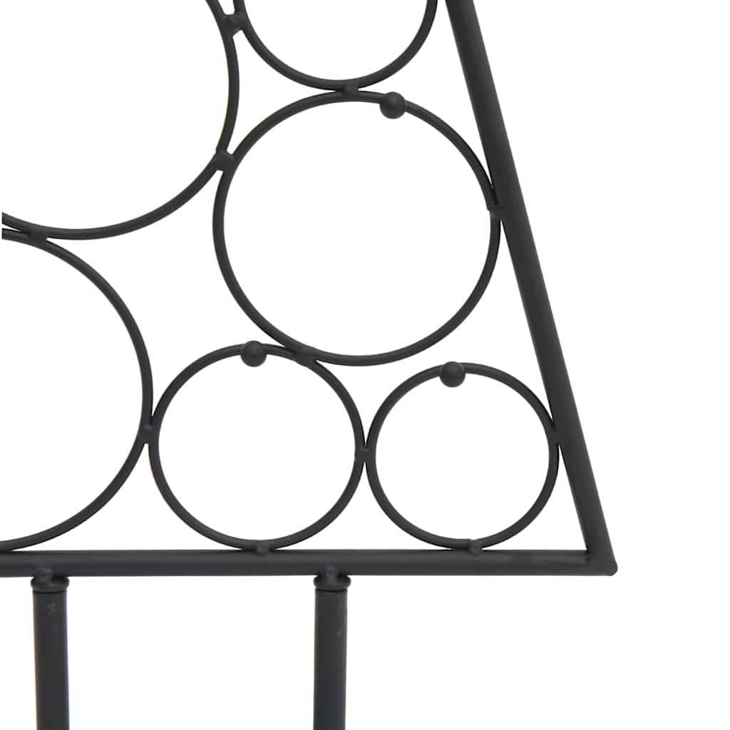 vidaXL Metalowa choinka świąteczna, do dekoracji, czarna, 125 cm