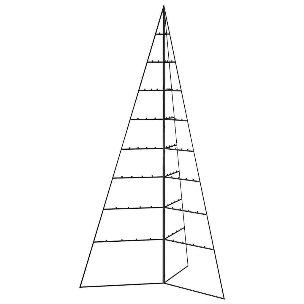 vidaXL Metalowa choinka świąteczna, do dekoracji, czarna, 180 cm