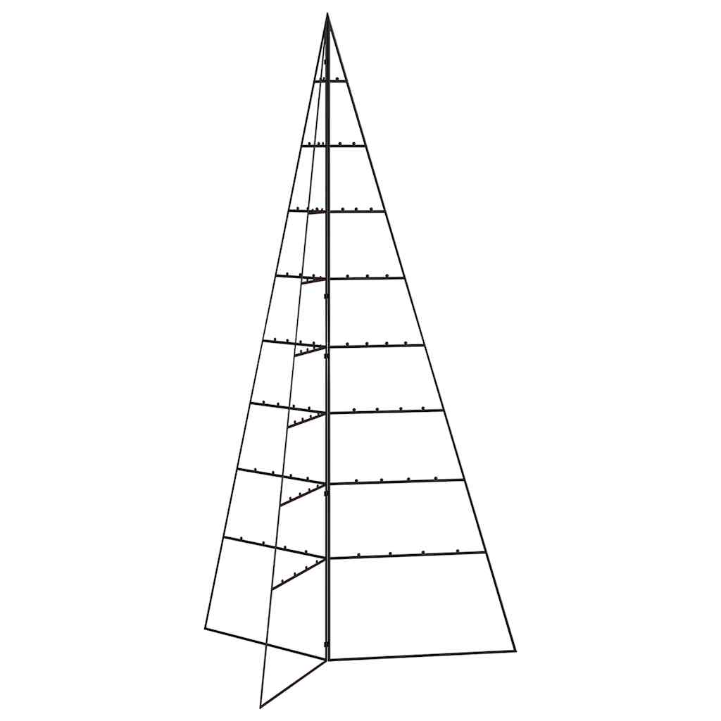 vidaXL Metalowa choinka świąteczna, do dekoracji, czarna, 180 cm