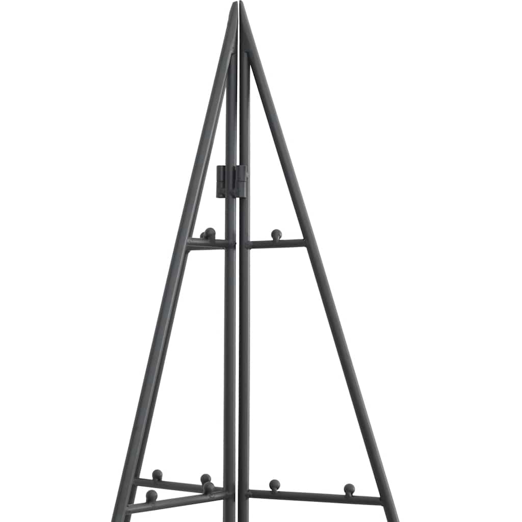 vidaXL Metalowa choinka świąteczna, do dekoracji, czarna, 180 cm