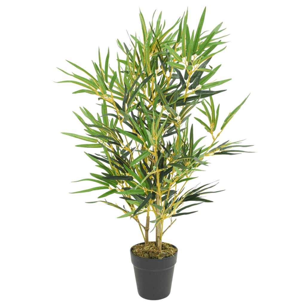 vidaXL Sztuczny bambus, 368 liści, 80 cm, zielony