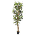 vidaXL Sztuczny bambus, 828 liści, 150 cm, zielony