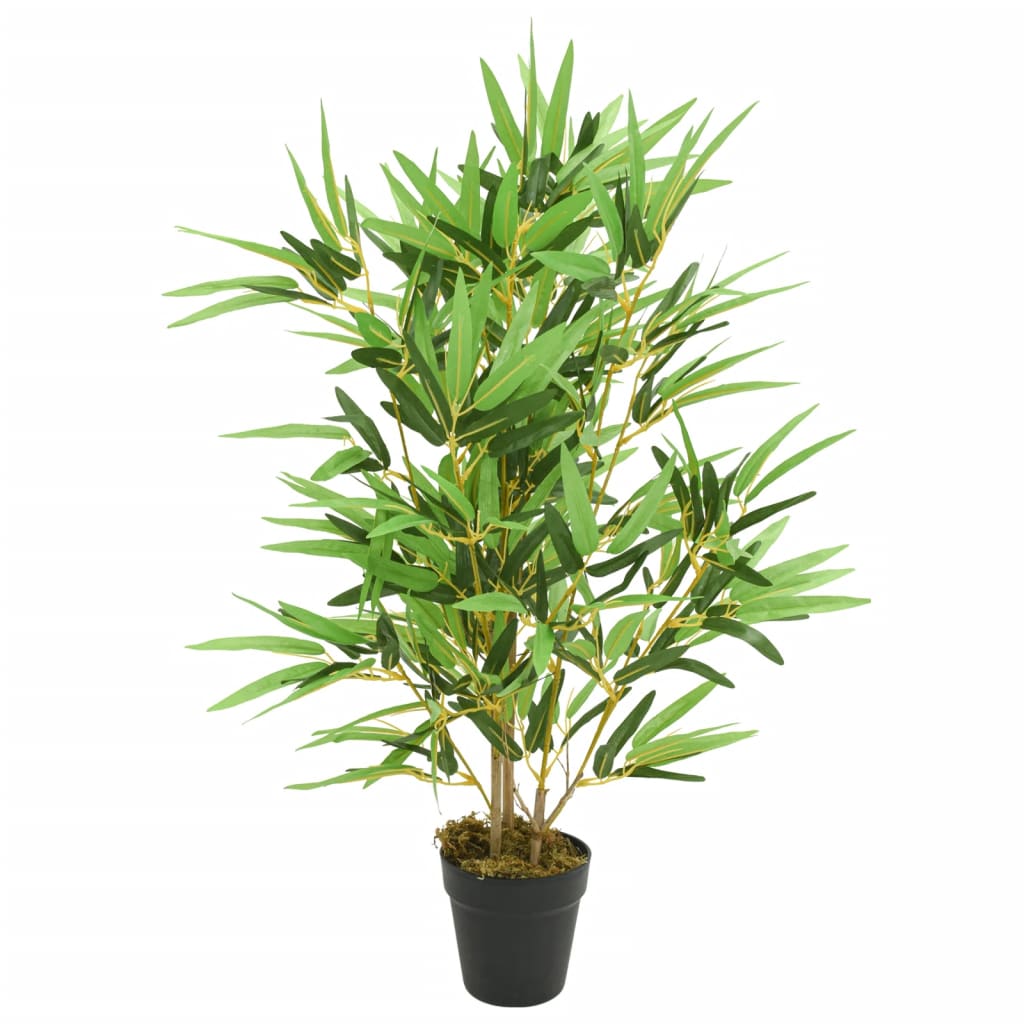 vidaXL Sztuczny bambus, 368 liści, 80 cm, zielony