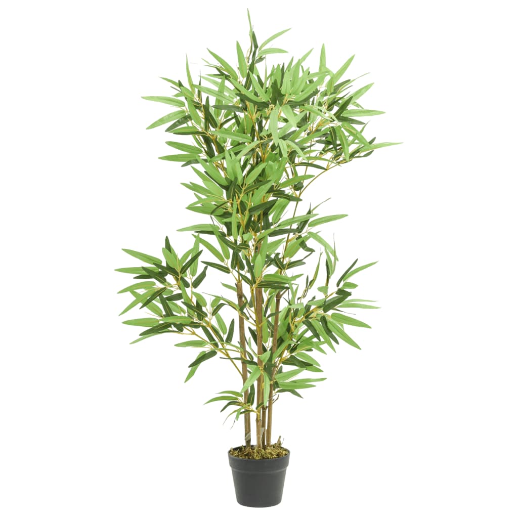 vidaXL Sztuczny bambus, 552 liście, 120 cm, zielony