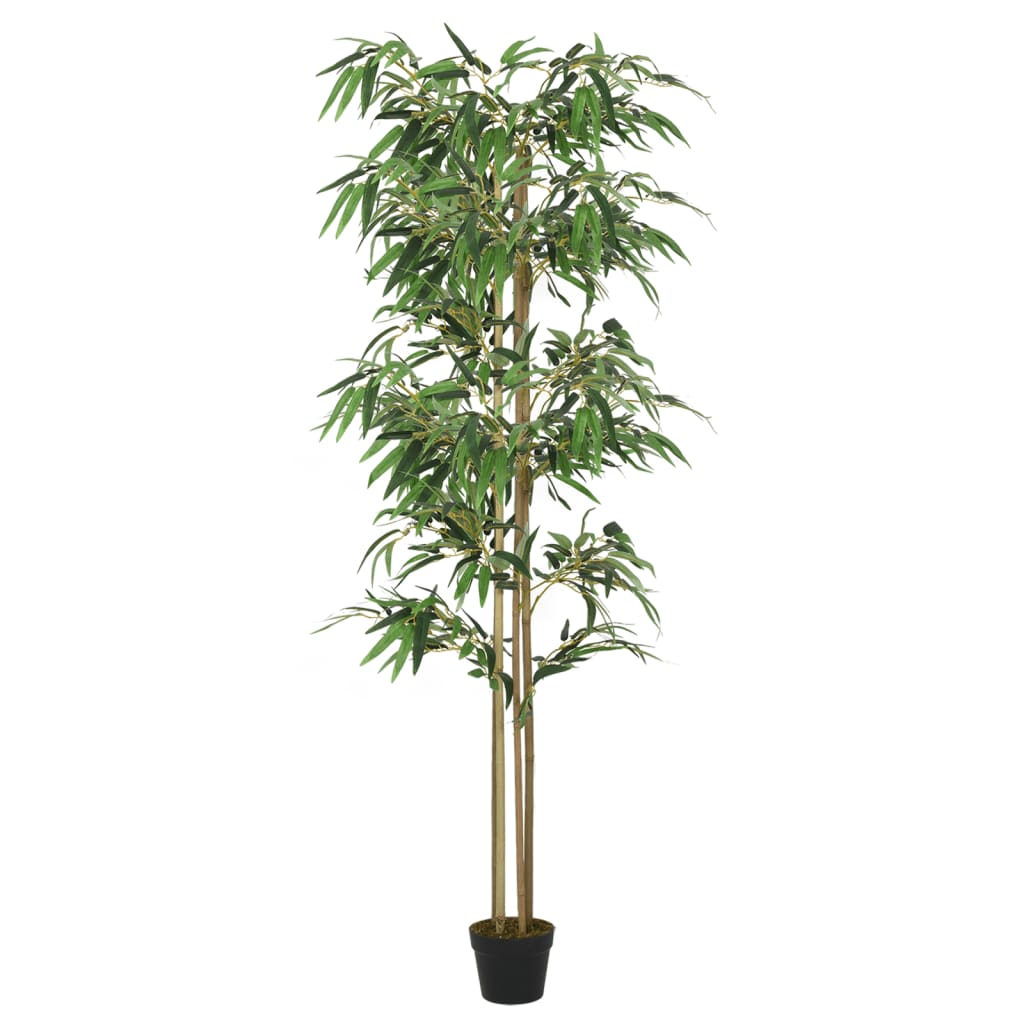 vidaXL Sztuczny bambus, 988 liści, 150 cm, zielony