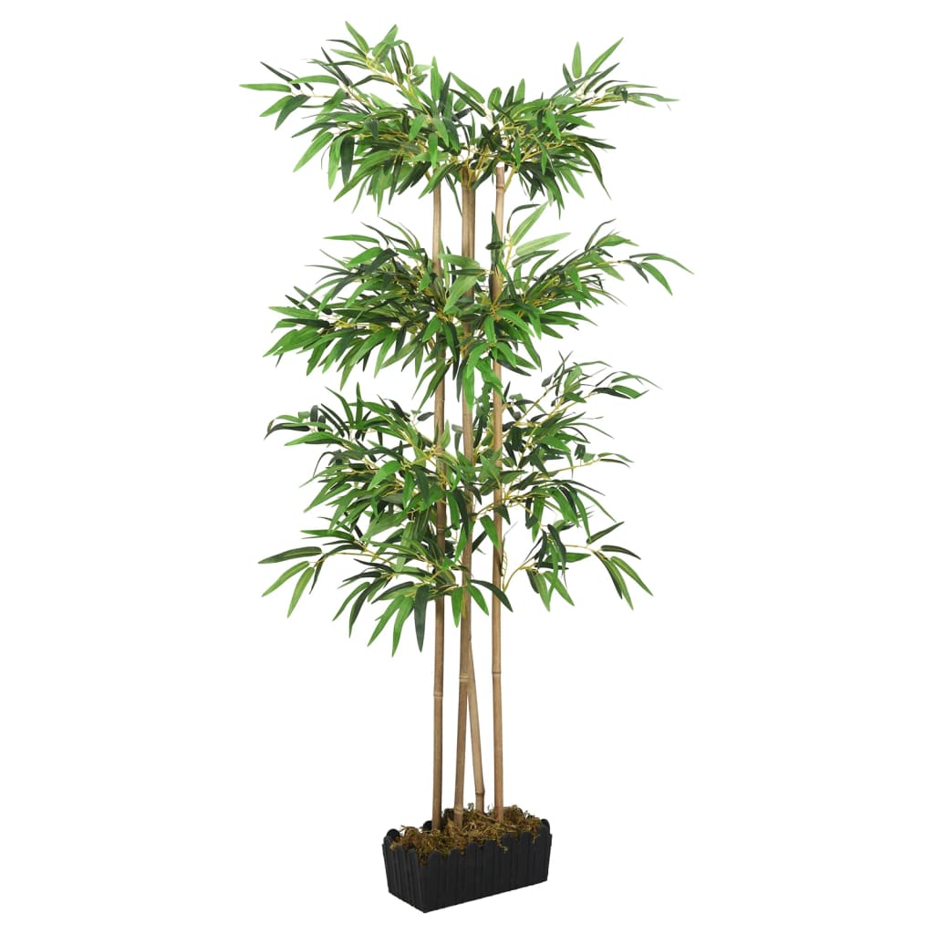 vidaXL Sztuczny bambus, 760 liści, 120 cm, zielony