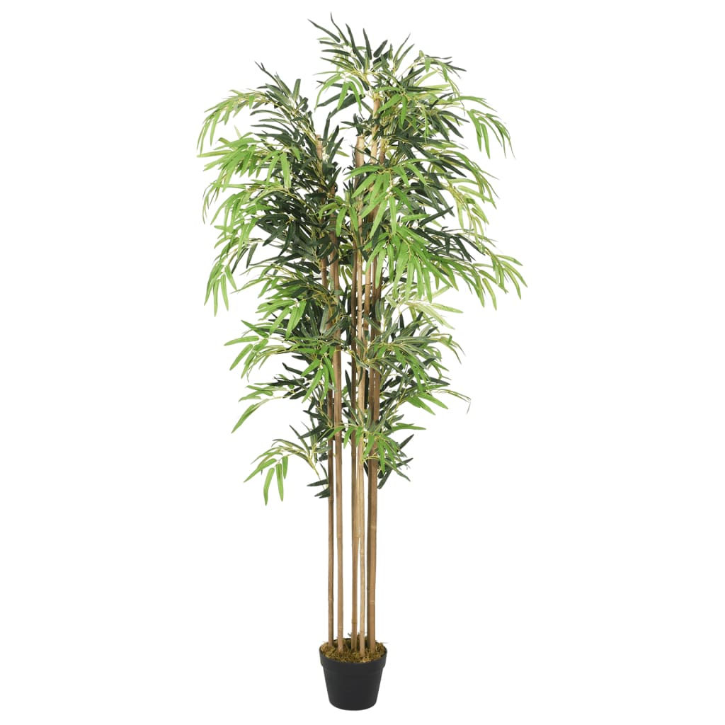 vidaXL Sztuczny bambus, 1095 liści, 150 cm, zielony
