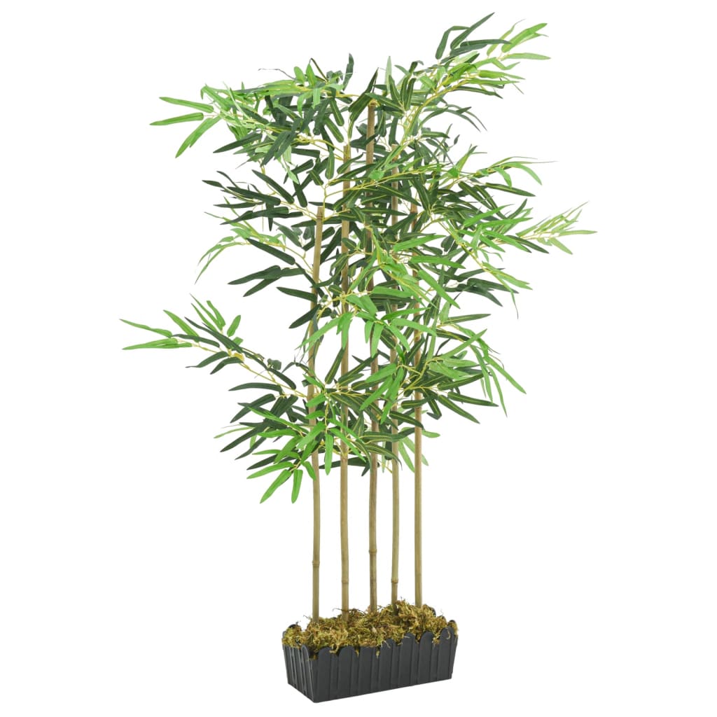 vidaXL Sztuczny bambus, 730 liści, 120 cm, zielony