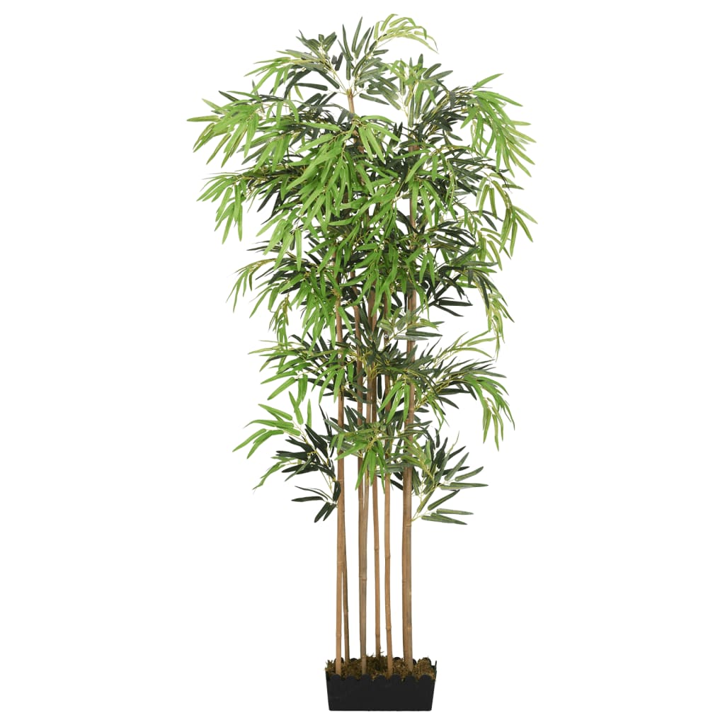vidaXL Sztuczny bambus, 1095 liści, 150 cm, zielony