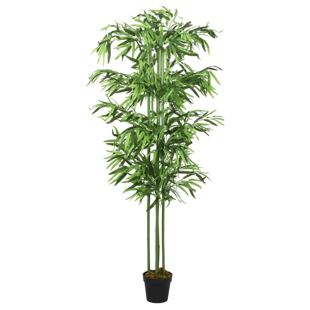 vidaXL Sztuczny bambus, 240 liści, 80 cm, zielony