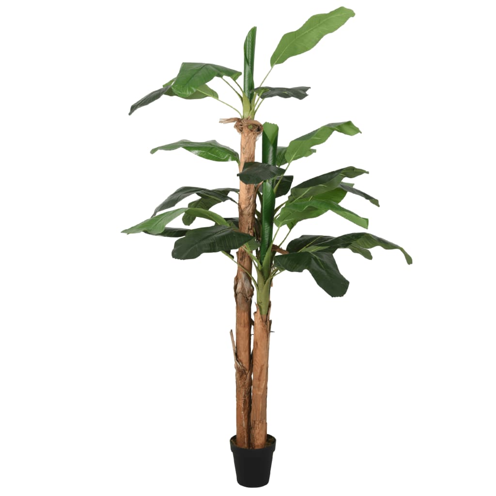 vidaXL Sztuczny bananowiec, 19 liści, 180 cm, zielony