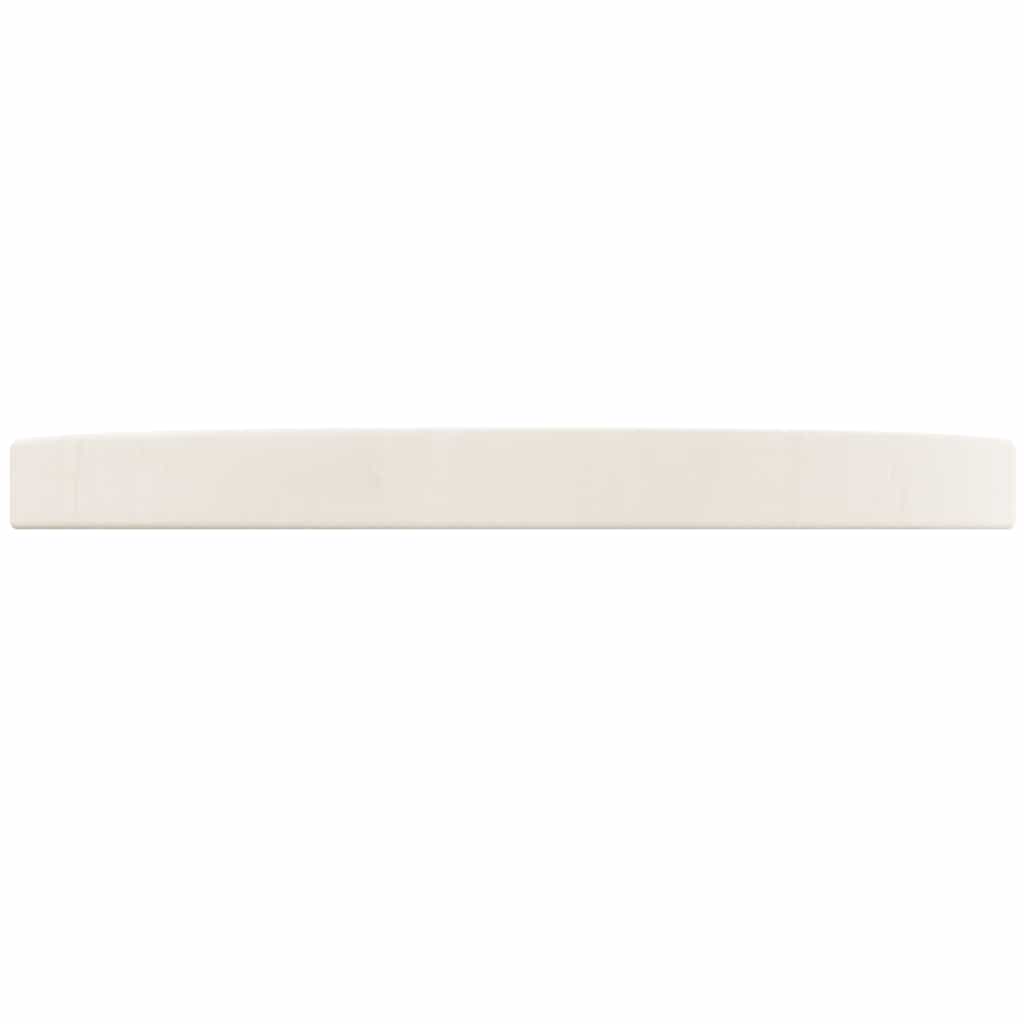 vidaXL Blat stołu, okrągły, biały, Ø30x3 cm, lite drewno sosnowe