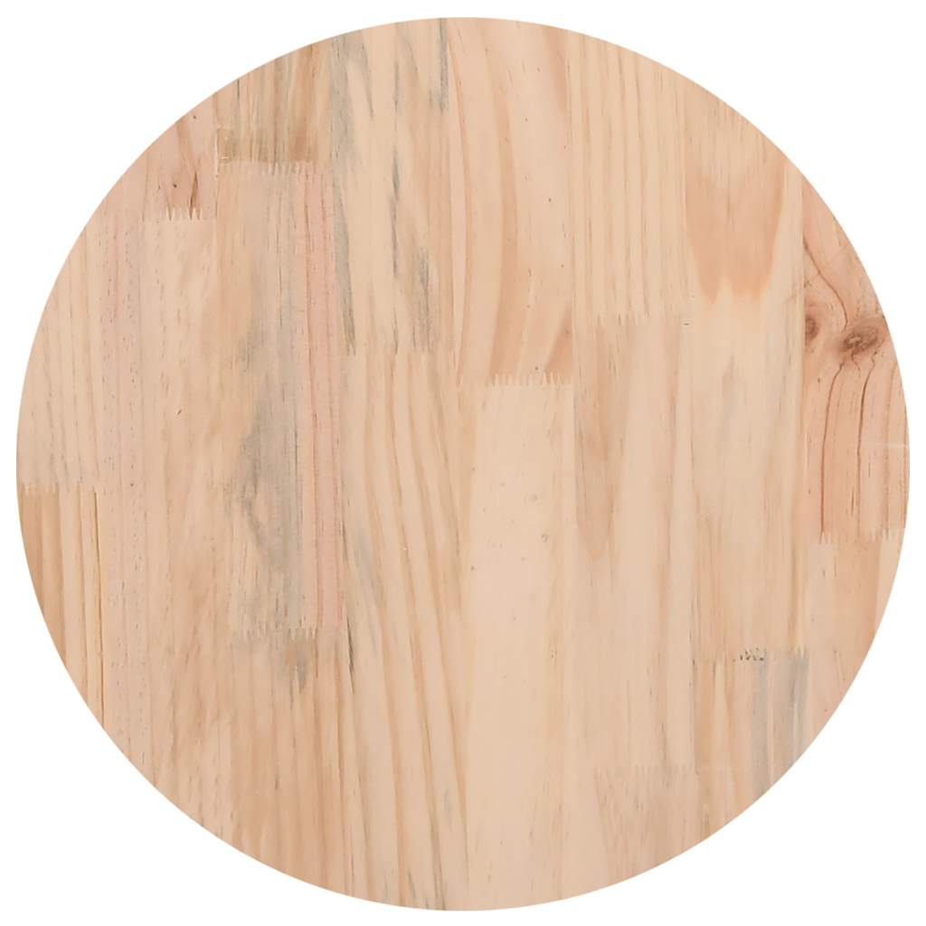 vidaXL Blat stołu, okrągły, biały, Ø30x3 cm, lite drewno sosnowe