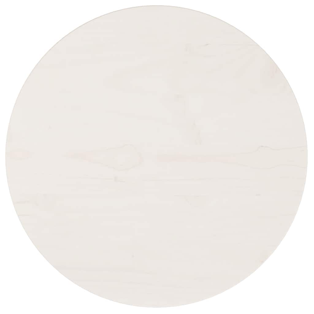 vidaXL Blat stołu, okrągły, biały, Ø40x3 cm, lite drewno sosnowe