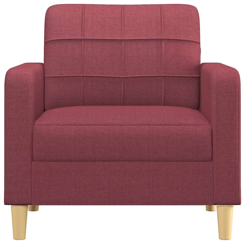 vidaXL Fotel, winna czerwień, 60 cm, obity tkaniną