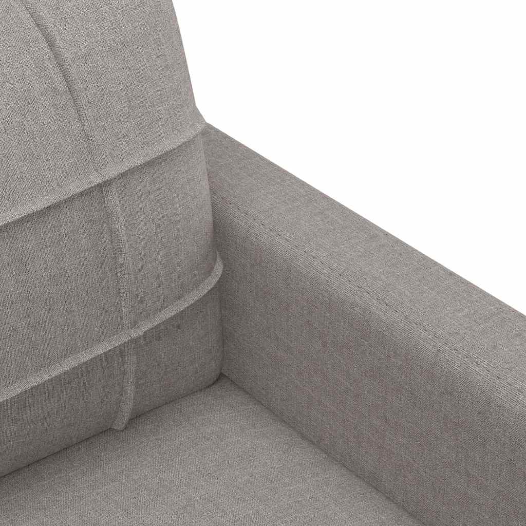 vidaXL Fotel, taupe, 60 cm, obity tkaniną