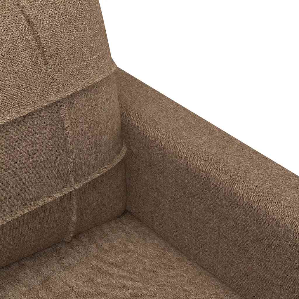 vidaXL Sofa 3-osobowa, brązowa, 180 cm, tapicerowana tkaniną