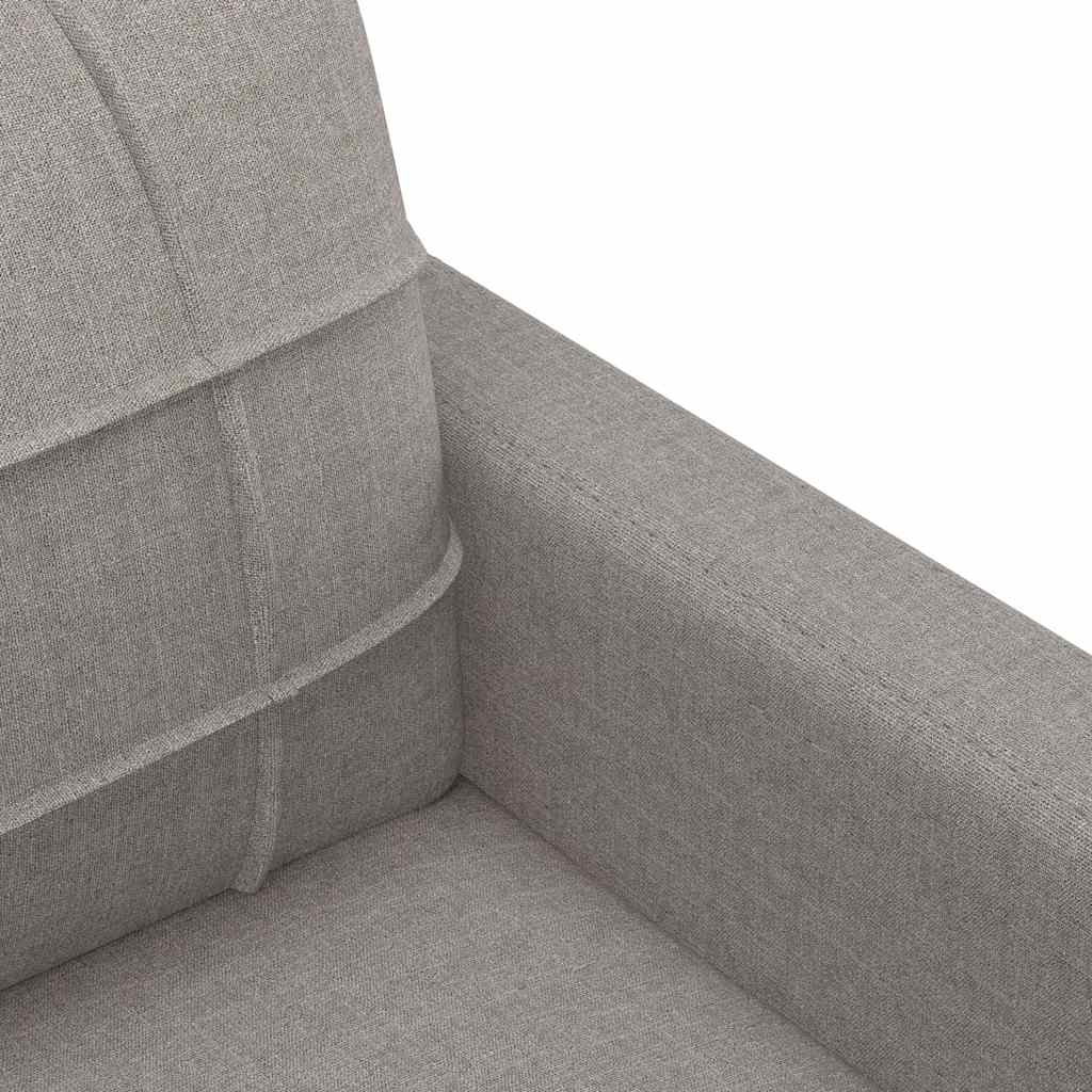 vidaXL Sofa 3-osobowa, kolor taupe, 180 cm, tapicerowana tkaniną