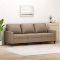 vidaXL 3-osobowa sofa, cappuccino, 180 cm, sztuczna skóra