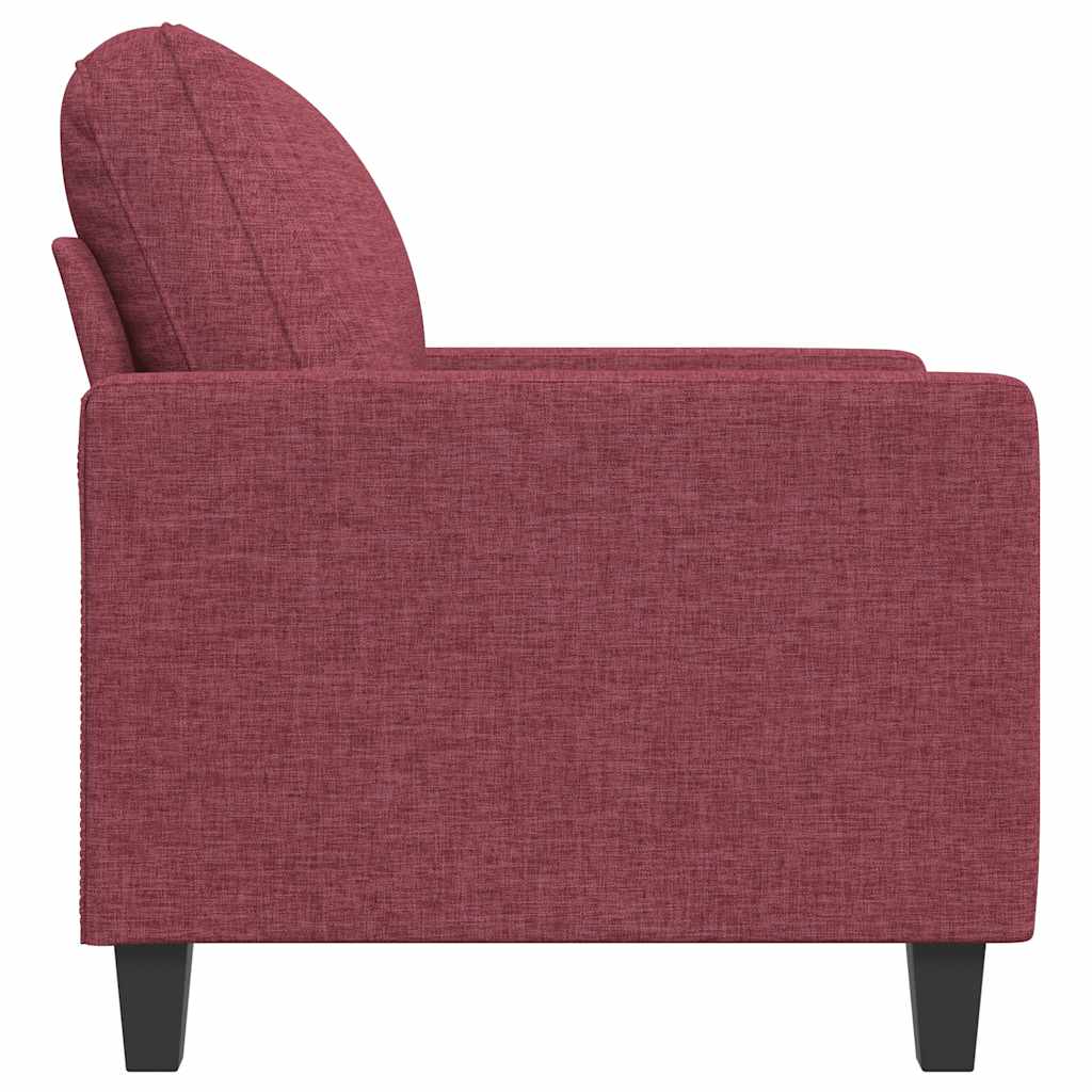 vidaXL Fotel, winna czerwień, 60 cm, obity tkaniną