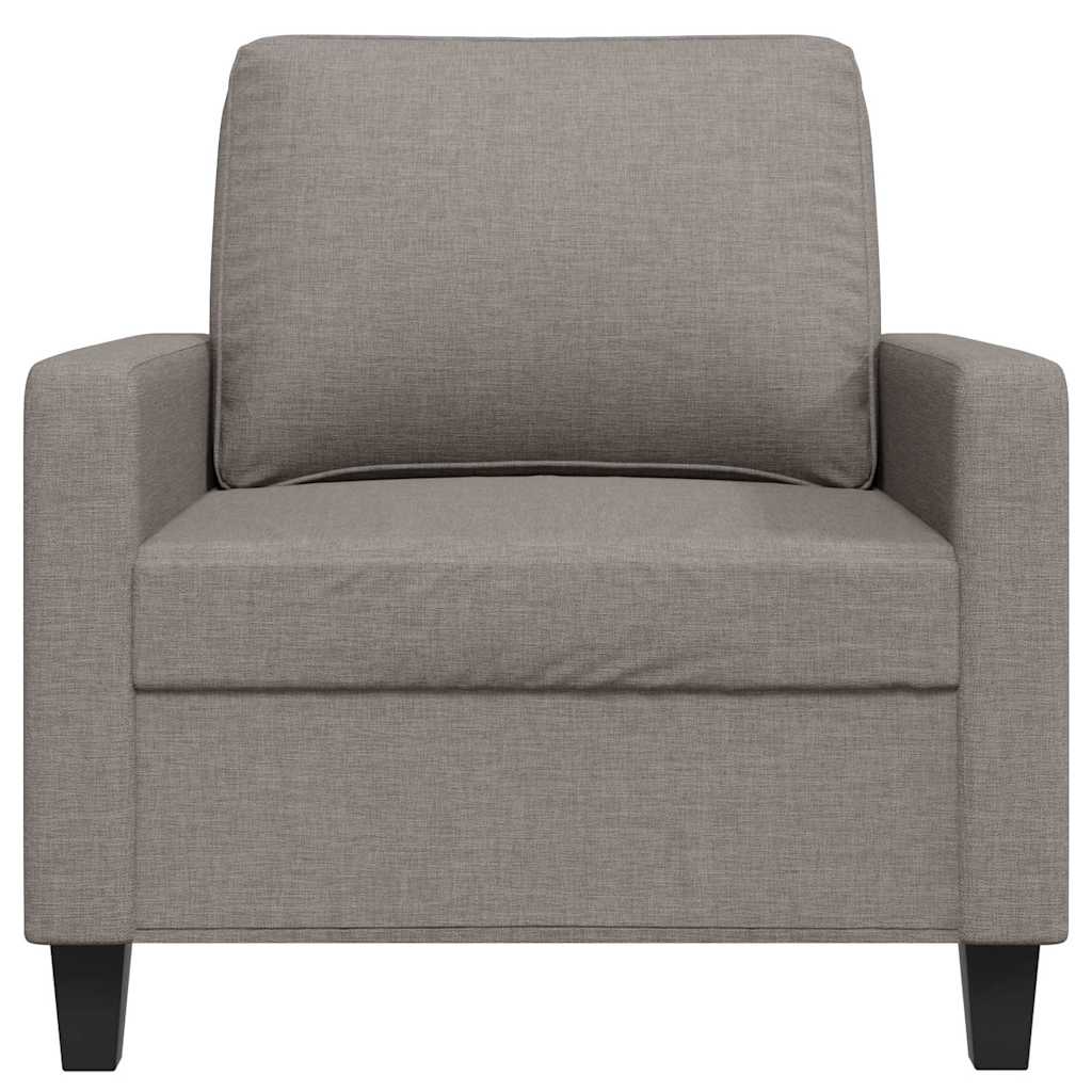 vidaXL Fotel, taupe, 60 cm, obity tkaniną