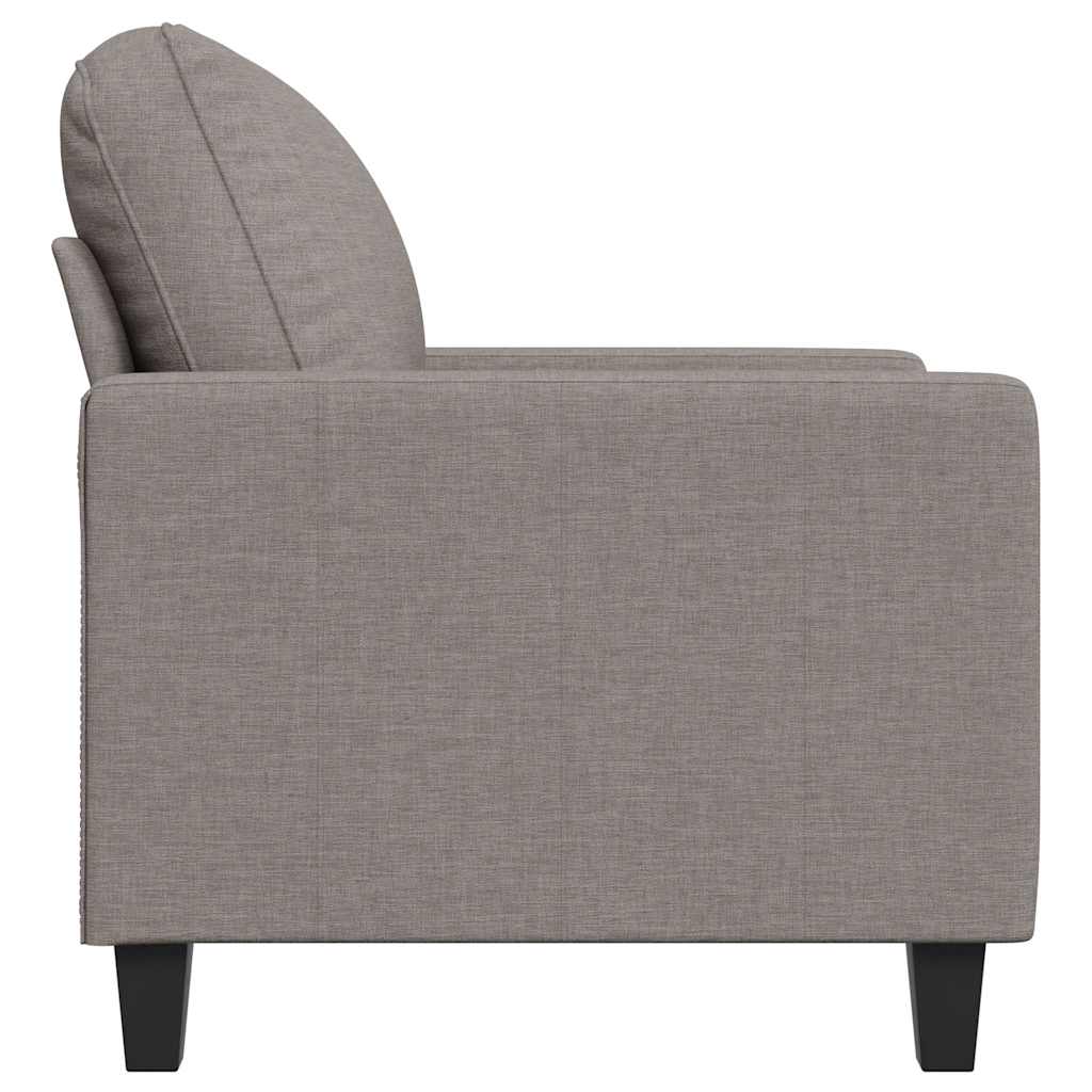 vidaXL Fotel, taupe, 60 cm, obity tkaniną