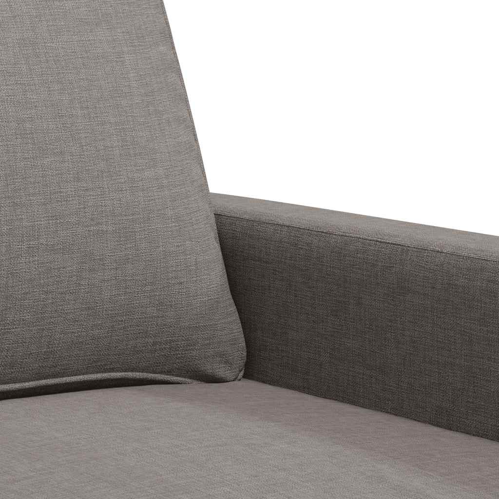 vidaXL Sofa 2-osobowa, kolor taupe, 120 cm, tapicerowana tkaniną