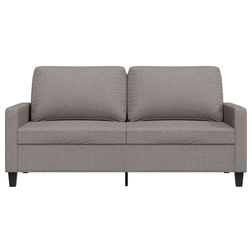 vidaXL Sofa 2-osobowa, kolor taupe, 140 cm, tapicerowana tkaniną