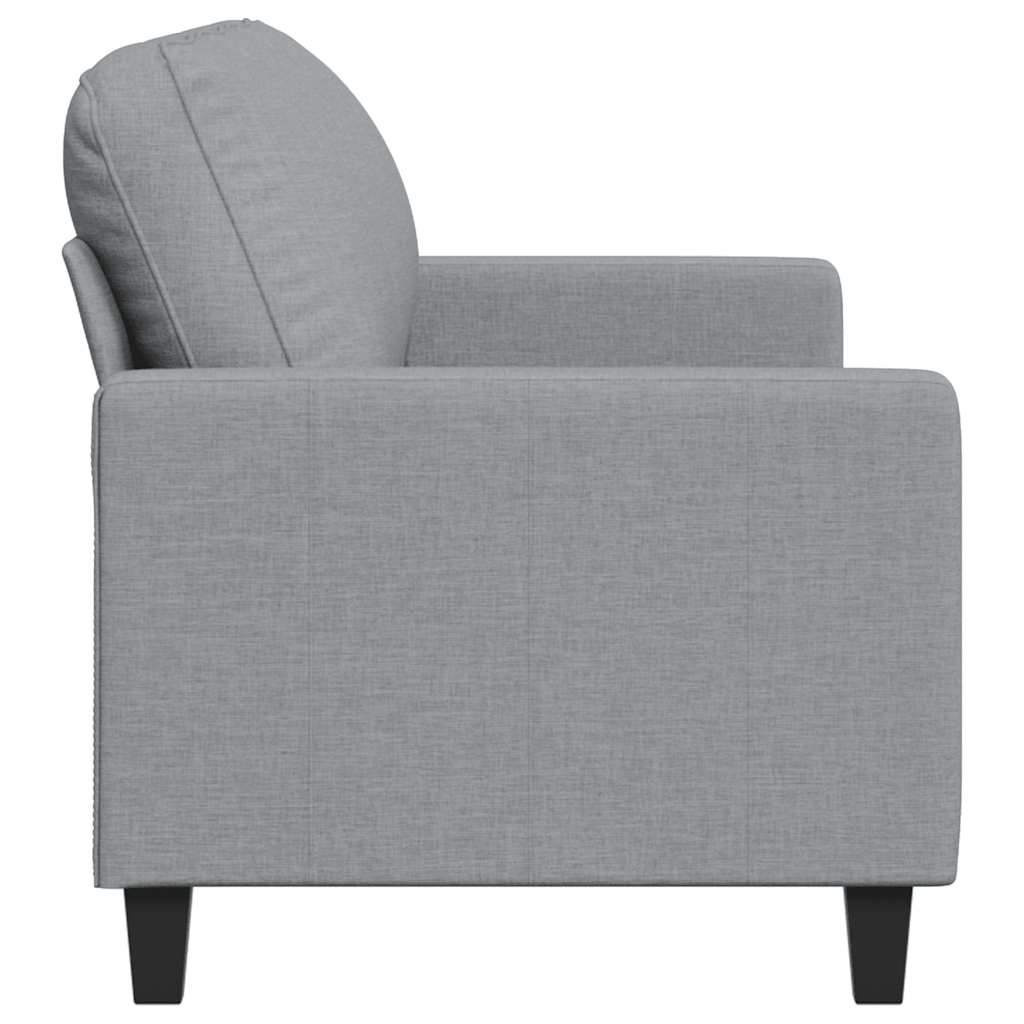 vidaXL Sofa 3-osobowa, jasnoszara, 180 cm, tapicerowana tkaniną