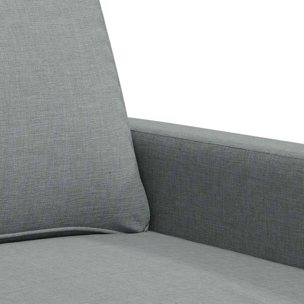 vidaXL Sofa 3-osobowa, jasnoszara, 180 cm, tapicerowana tkaniną