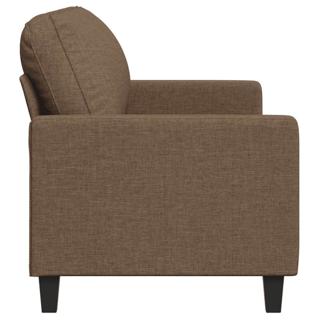 vidaXL Sofa 3-osobowa, brązowa, 180 cm, tapicerowana tkaniną