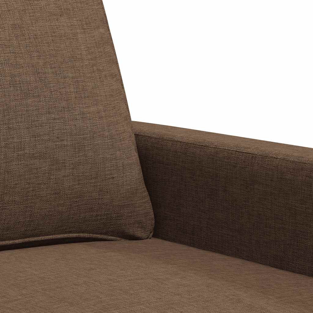 vidaXL Sofa 3-osobowa, brązowa, 180 cm, tapicerowana tkaniną