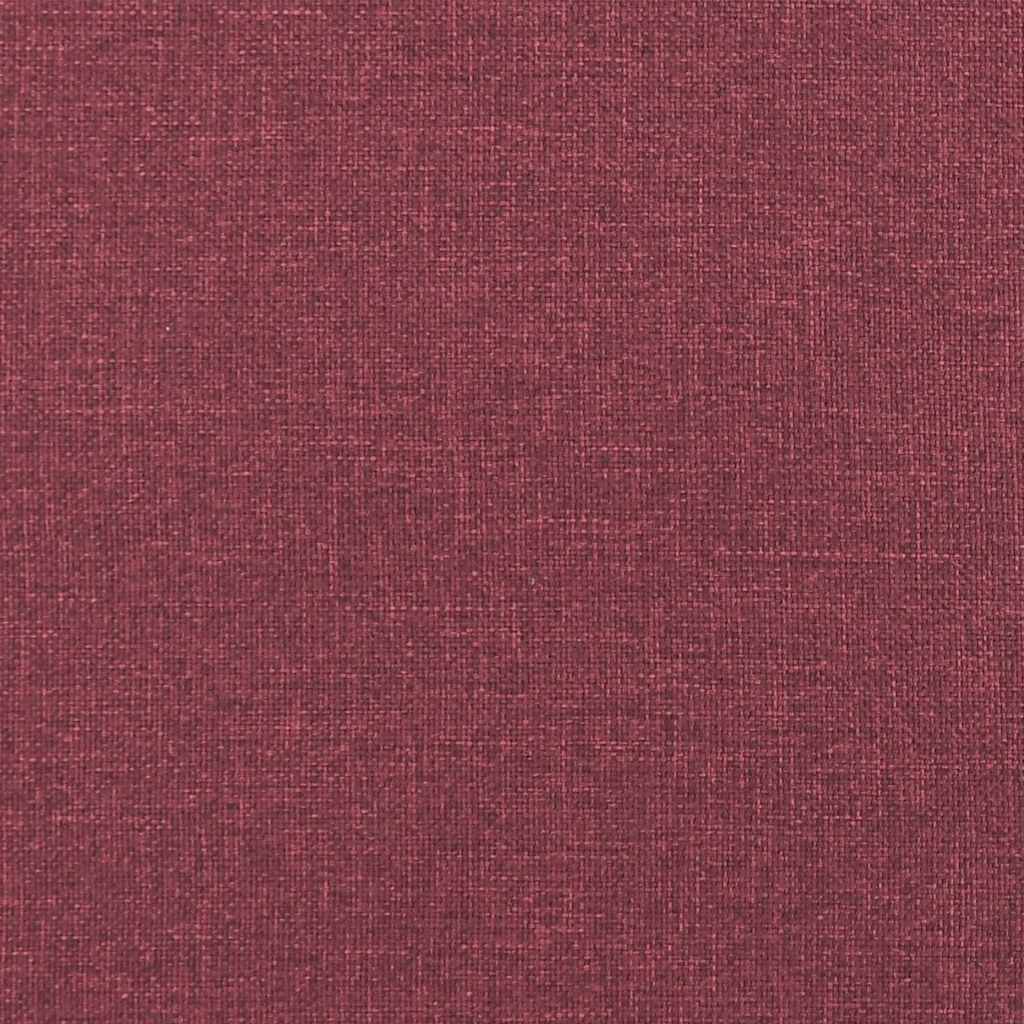vidaXL Sofa 3-osobowa, winna czerwień, 180 cm,tapicerowana tkaniną