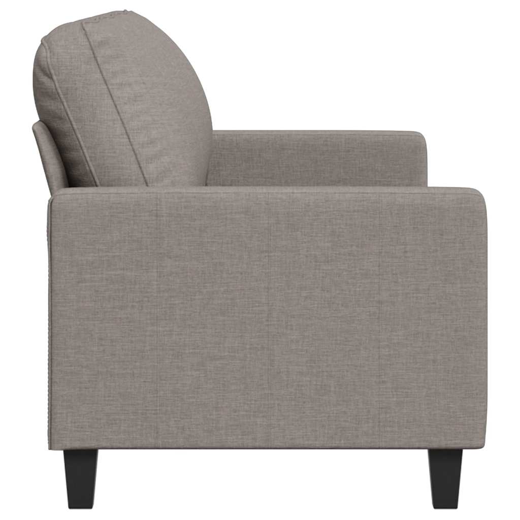 vidaXL Sofa 3-osobowa, kolor taupe, 180 cm, tapicerowana tkaniną