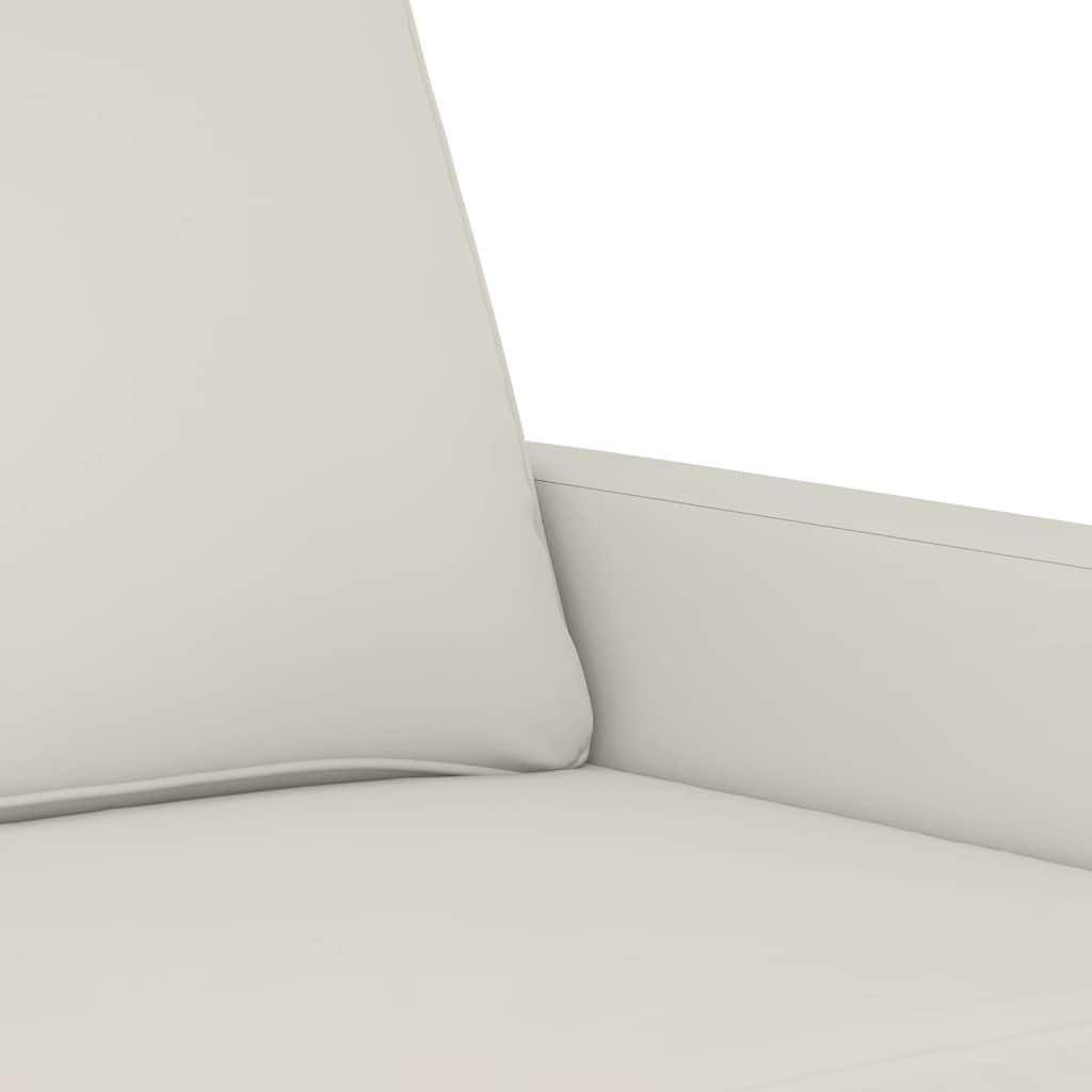 vidaXL Fotel, kremowy, 60 cm, obity aksamitem