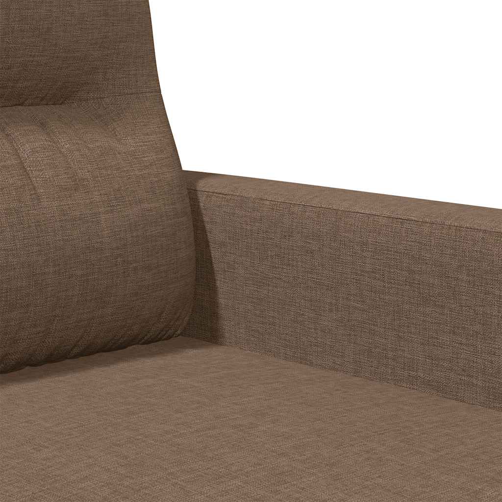 vidaXL Fotel, brązowy, 60 cm, obity tkaniną