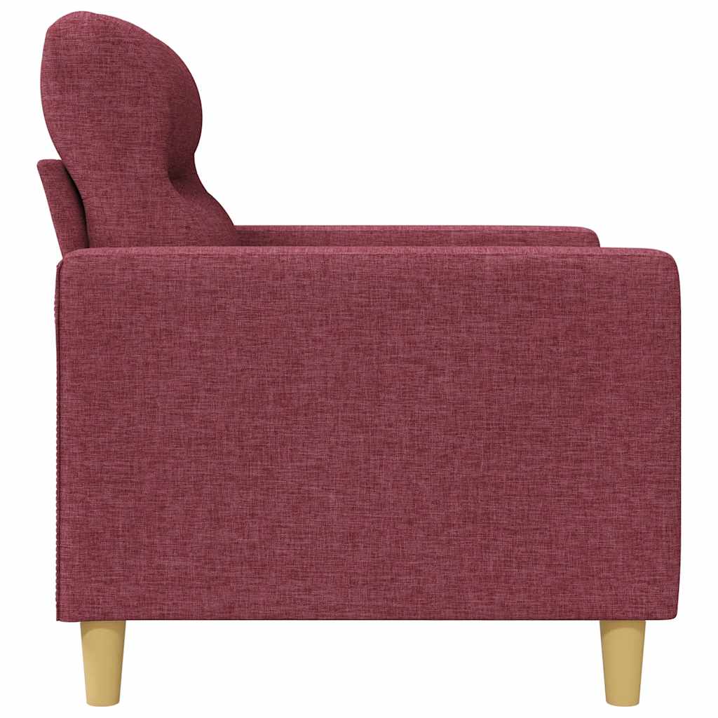 vidaXL Fotel, winna czerwień, 60 cm, obity tkaniną