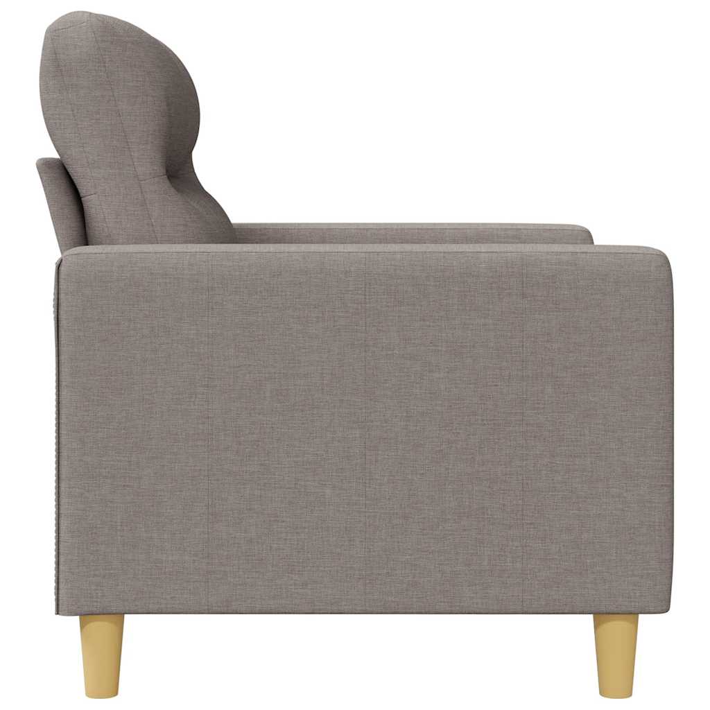 vidaXL Fotel, taupe, 60 cm, obity tkaniną