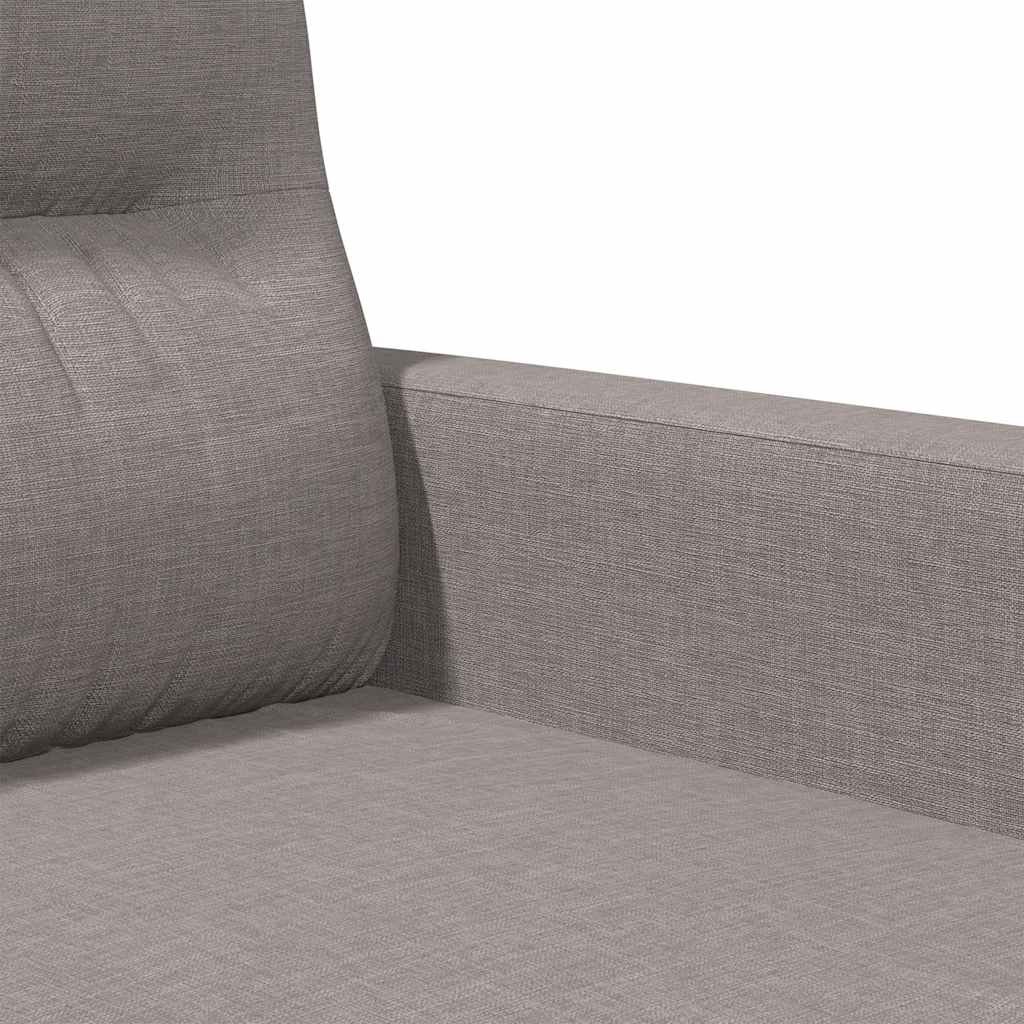 vidaXL Sofa 2-osobowa, kolor taupe, 120 cm, tapicerowana tkaniną