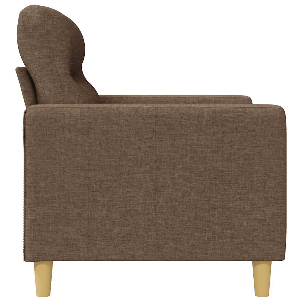 vidaXL Sofa 3-osobowa, brązowa, 180 cm, tapicerowana tkaniną